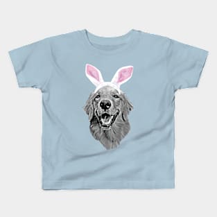 Golden Retriever Bunny Kids T-Shirt